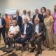 SCATTO CHE RITRAE I PROTAGONISTI DELL'EVENTO SUL PALCO. DI EDO PRANDO.